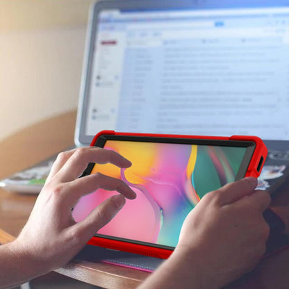 Silicone + PC Shockproof Protective Case with Holder, For Samsung Galaxy Tab A 10.1 (2019), For Samsung Galaxy Tab A7 10.4 (2020)