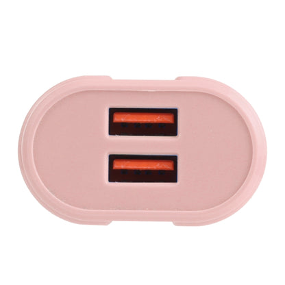 13-22 2.1A Dual USB Macarons Travel Charger,, EU Plug, US Plug