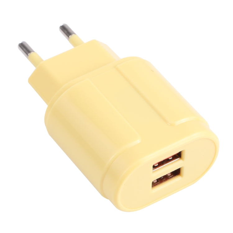 13-22 2.1A Dual USB Macarons Travel Charger,, EU Plug, US Plug