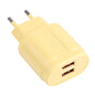 13-22 2.1A Dual USB Macarons Travel Charger,, EU Plug, US Plug