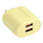 13-22 2.1A Dual USB Macarons Travel Charger,, EU Plug, US Plug