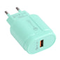 13-3 QC3.0 Single USB Interface Macarons Travel Charger,, EU Plug, US Plug