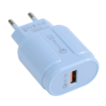 13-3 QC3.0 Single USB Interface Macarons Travel Charger,, EU Plug, US Plug
