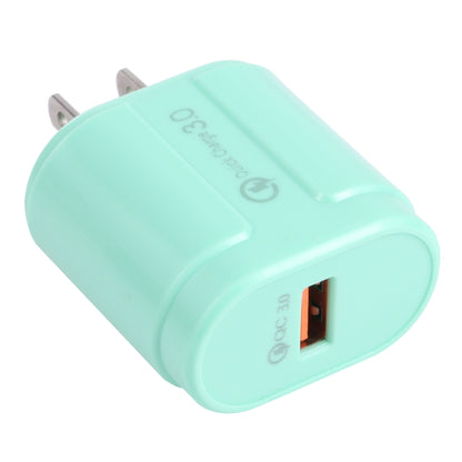 13-3 QC3.0 Single USB Interface Macarons Travel Charger,, EU Plug, US Plug