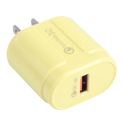 13-3 QC3.0 Single USB Interface Macarons Travel Charger,, EU Plug, US Plug