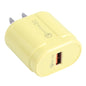 13-3 QC3.0 Single USB Interface Macarons Travel Charger,, EU Plug, US Plug