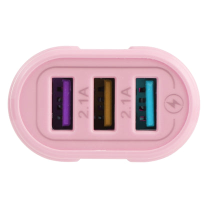 13-222 QC3.0 USB + 2.1A Dual USB Ports Macarons Travel Charger,, EU Plug, US Plug