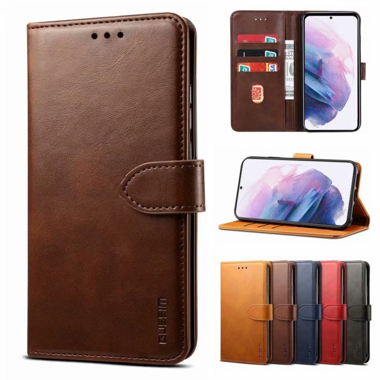 GUSSIM Business Style Horizontal Flip Leather Case with Holder & Card Slots & Wallet