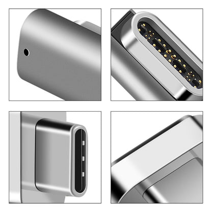 100W USB-C / Type-C Female to 20 Pin Magnetic USB-C / Type-C Male Elbow Adapter