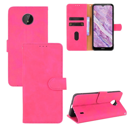 Solid Color Skin Feel Magnetic Buckle Horizontal Flip Calf Texture PU Leather Case with Holder & Card Slots & Wallet