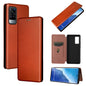 Carbon Fiber Texture Magnetic Horizontal Flip TPU + PC + PU Leather Case with Card Slot