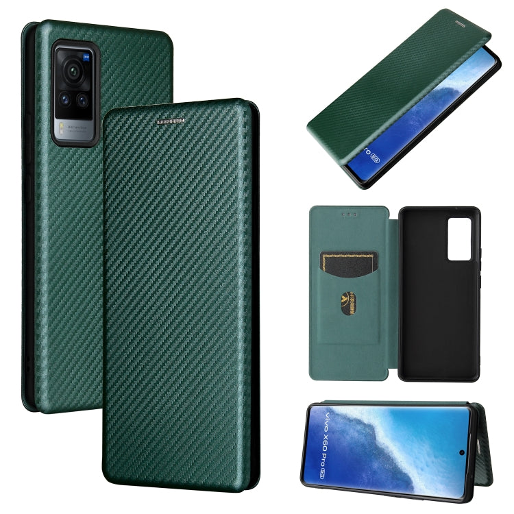 Carbon Fiber Texture Magnetic Horizontal Flip TPU + PC + PU Leather Case with Card Slot