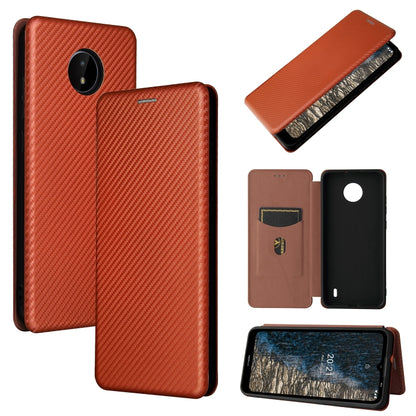 Carbon Fiber Texture Magnetic Horizontal Flip TPU + PC + PU Leather Case with Card Slot