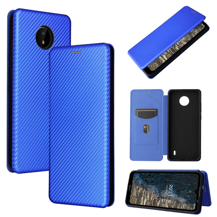 Carbon Fiber Texture Magnetic Horizontal Flip TPU + PC + PU Leather Case with Card Slot