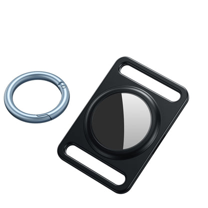 Magnetic Metal Protective Cover Case with Switchable Keychain Ring For AirTag 2nd Gen / AirTag 1st Gen