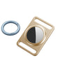Magnetic Metal Protective Cover Case with Switchable Keychain Ring For AirTag 2nd Gen / AirTag 1st Gen