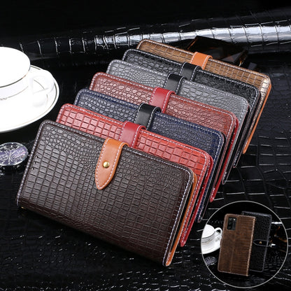 idewei Crocodile Texture Horizontal Flip Leather Case with Holder & Card Slots & Wallet