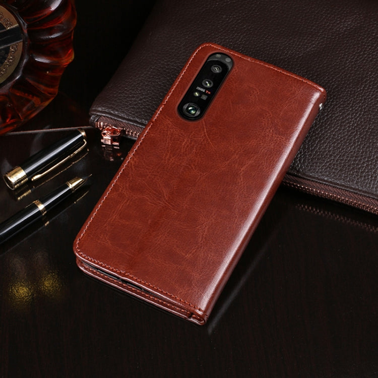 idewei Crazy Horse Texture Horizontal Flip Leather Case with Holder & Card Slots & Wallet, For Sony Xperia 5 III, For Sony Xperia 10 III, For vivo S10