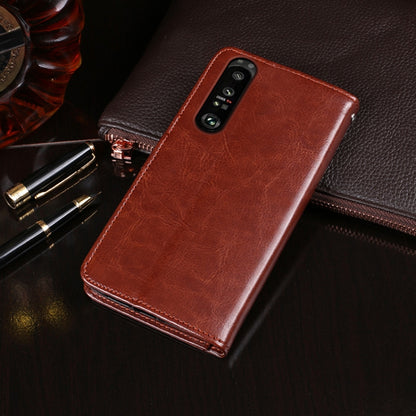 idewei Crazy Horse Texture Horizontal Flip Leather Case with Holder & Card Slots & Wallet, For Sony Xperia 5 III, For Sony Xperia 10 III, For vivo S10