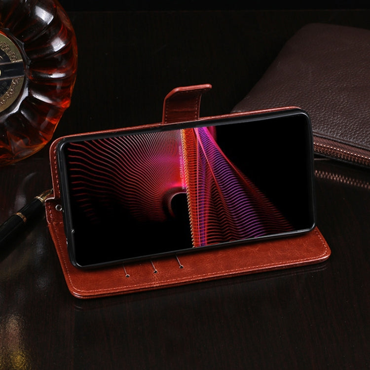 idewei Crazy Horse Texture Horizontal Flip Leather Case with Holder & Card Slots & Wallet, For Sony Xperia 5 III, For Sony Xperia 10 III, For vivo S10