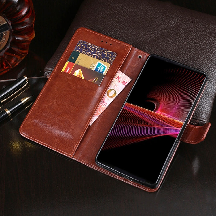 idewei Crazy Horse Texture Horizontal Flip Leather Case with Holder & Card Slots & Wallet, For Sony Xperia 5 III, For Sony Xperia 10 III, For vivo S10