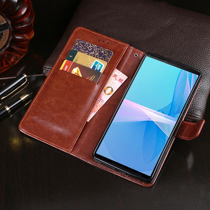 idewei Crazy Horse Texture Horizontal Flip Leather Case with Holder & Card Slots & Wallet, Series 1