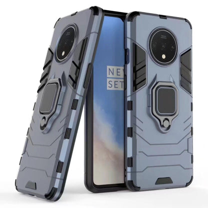 For OnePlus 7T Shockproof PC + TPU Case with Magnetic Ring Holder