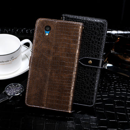 idewei Crocodile Texture Horizontal Flip Leather Case with Holder & Card Slots & Wallet