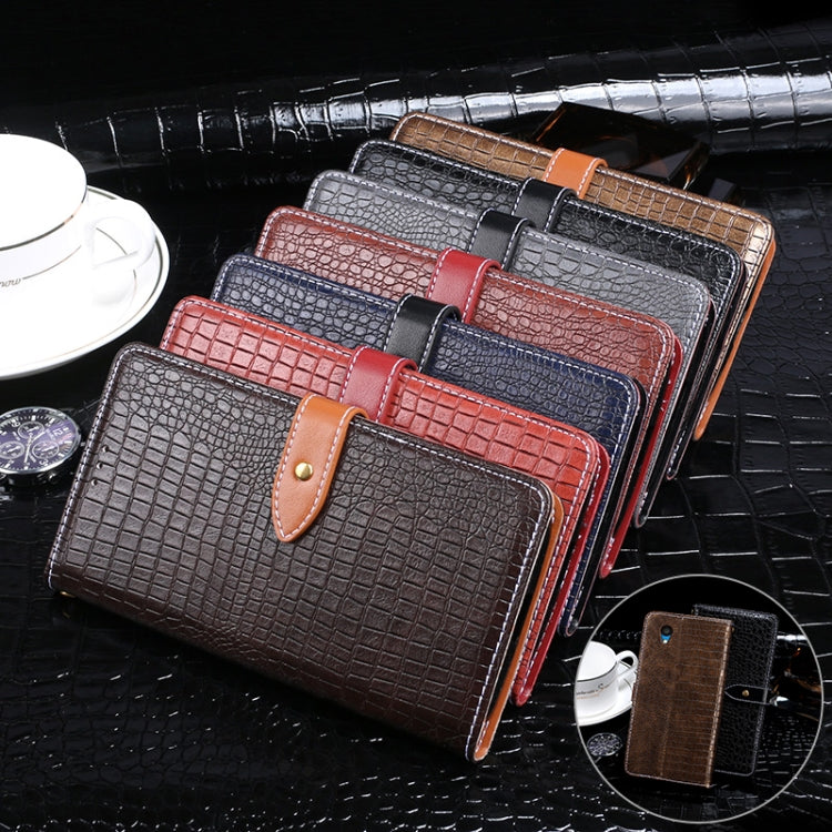 idewei Crocodile Texture Horizontal Flip Leather Case with Holder & Card Slots & Wallet, For Alcatel 1 2021, For Motorola Moto G Stylus 5G, For Nokia C01 Plus, For OPPO A16, For Samsung Galaxy M32, For Xiaomi Poco F3 GT