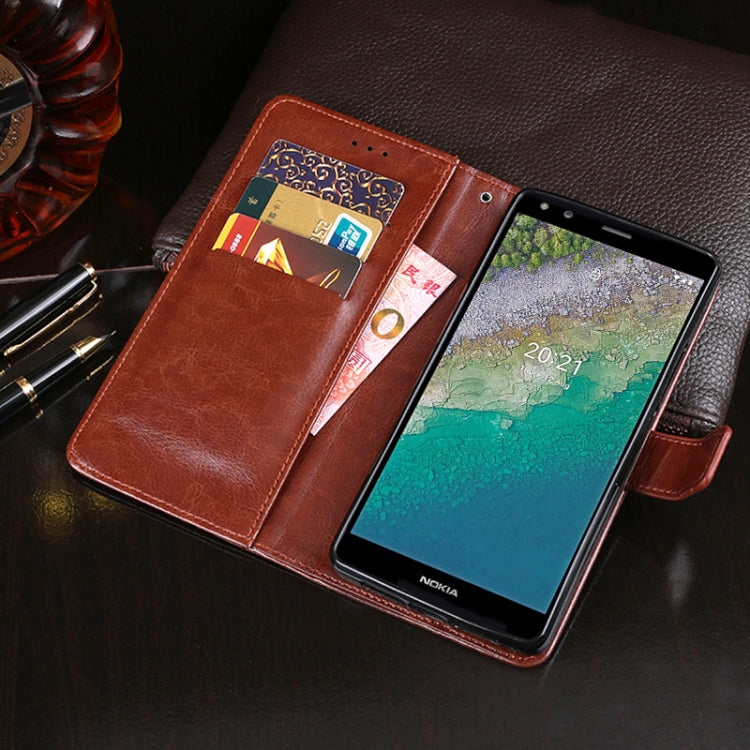 idewei Crazy Horse Texture Horizontal Flip Leather Case with Holder & Card Slots & Wallet, Series 1