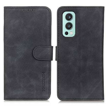 KHAZNEH Retro Texture PU + TPU Horizontal Flip Leather Case with Holder & Card Slots & Wallet