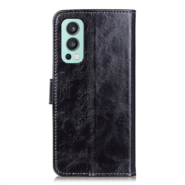 Retro Crazy Horse Texture Horizontal Flip Leather Case with Holder & Card Slots & Photo Frame & Wallet, For OnePlus Nord 2 5G