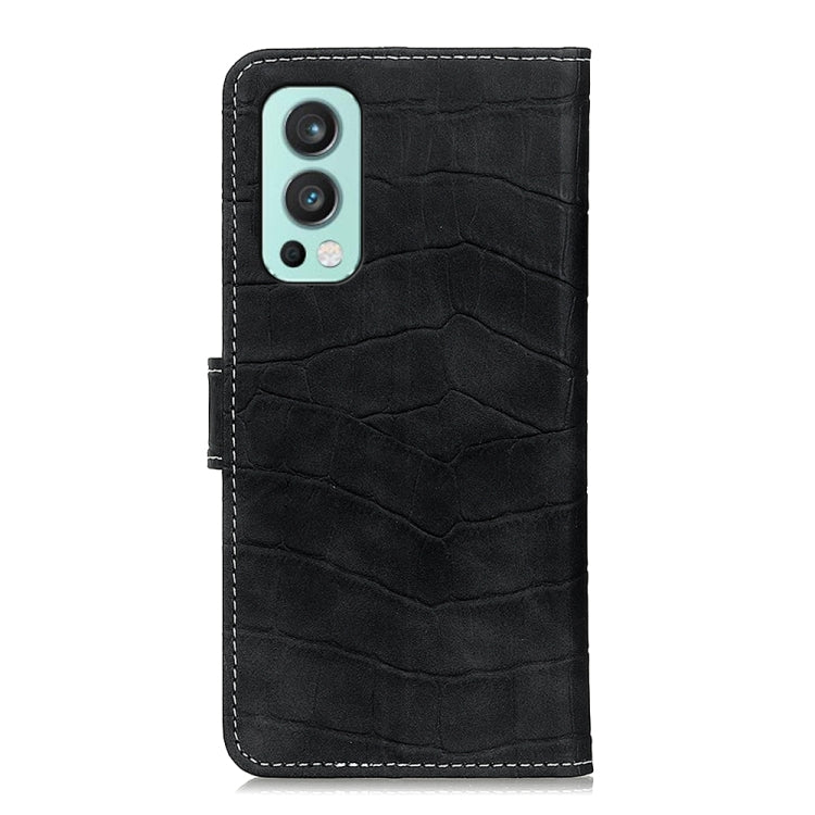 Magnetic Crocodile Texture Horizontal Flip Leather Case with Holder & Card Slots & Wallet, For OnePlus Nord 2 5G