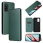 Carbon Fiber Texture Magnetic Horizontal Flip TPU + PC + PU Leather Case with Card Slot, For Blackview A100, For OnePlus Nord N200 5G
