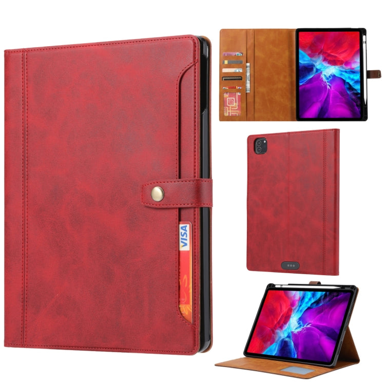 Calf Texture Double Fold Clasp Horizontal Flip Leather Case with Photo Frame & Holder & Card Slots & Wallet