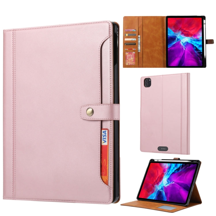 Calf Texture Double Fold Clasp Horizontal Flip Leather Case with Photo Frame & Holder & Card Slots & Wallet