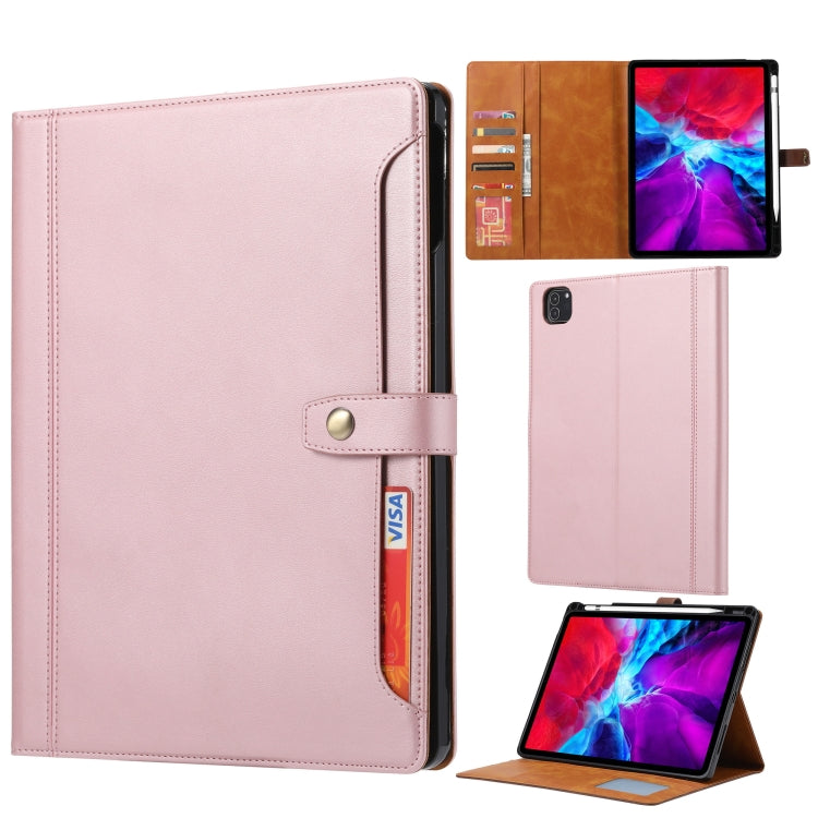 Calf Texture Double Fold Clasp Horizontal Flip Leather Case with Photo Frame & Holder & Card Slots & Wallet