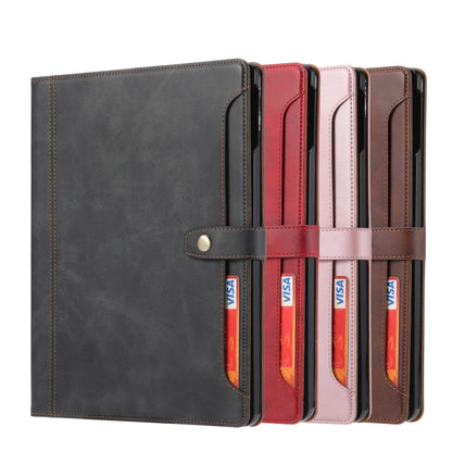 Calf Texture Double Fold Clasp Horizontal Flip Leather Case with Photo Frame & Holder & Card Slots & Wallet