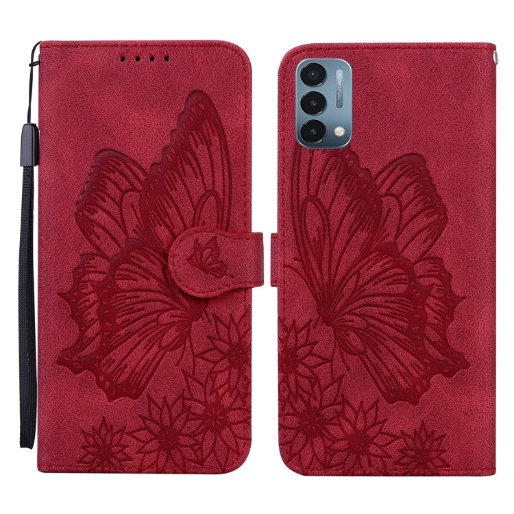 Retro Skin Feel Butterflies Embossing Horizontal Flip Leather Case with Holder & Card Slots & Wallet