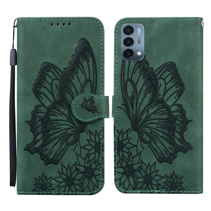 Retro Skin Feel Butterflies Embossing Horizontal Flip Leather Case with Holder & Card Slots & Wallet