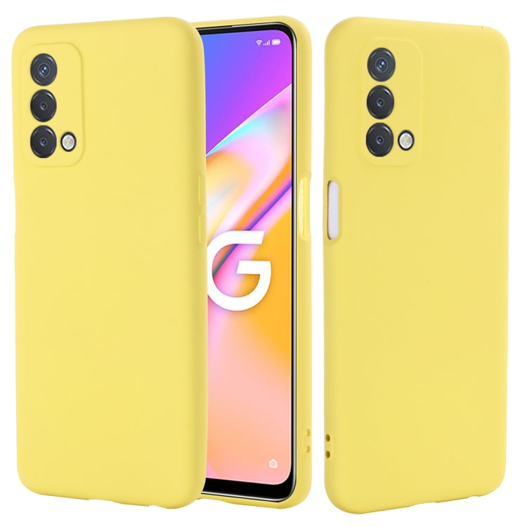 Pure Color Liquid Silicone Shockproof Full Coverage Case, For OnePlus Nord N200 / OPPO A93 5G