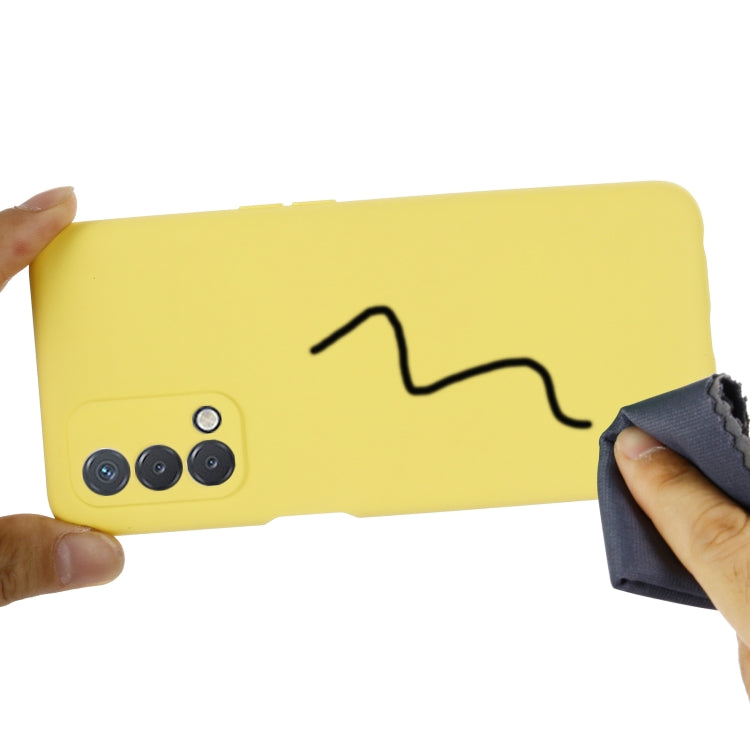 Pure Color Liquid Silicone Shockproof Full Coverage Case, For OnePlus Nord N200 / OPPO A93 5G