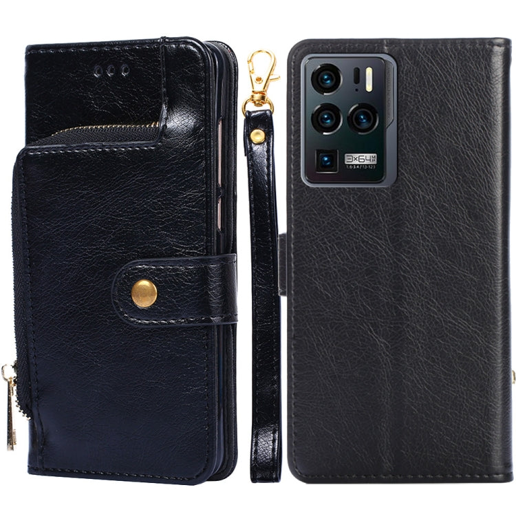 Zipper Bag PU + TPU Horizontal Flip Leather Case with Holder & Card Slot & Wallet & Lanyard