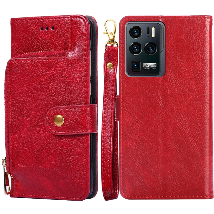 Zipper Bag PU + TPU Horizontal Flip Leather Case with Holder & Card Slot & Wallet & Lanyard