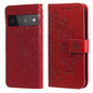 7-petal Flowers Embossing Pattern Horizontal Flip PU Leather Case with Holder & Card Slots & Wallet & Photo Frame, For Google Pixel 6, For Google Pixel 6 Pro