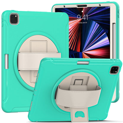 360 Degree Rotation PC + TPU Protective Case with Holder & Hand-strap