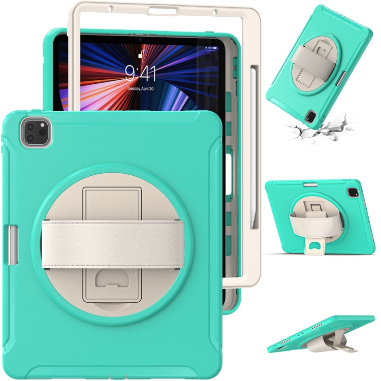 360 Degree Rotation PC + TPU Protective Case with Holder & Hand-strap