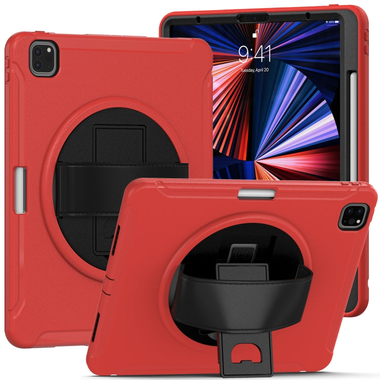 360 Degree Rotation PC + TPU Protective Case with Holder & Hand-strap