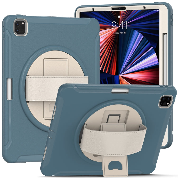 360 Degree Rotation PC + TPU Protective Case with Holder & Hand-strap