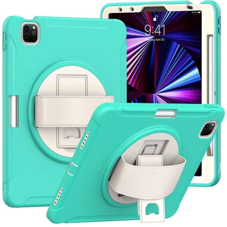 360 Degree Rotation PC + TPU Protective Case with Holder & Hand-strap